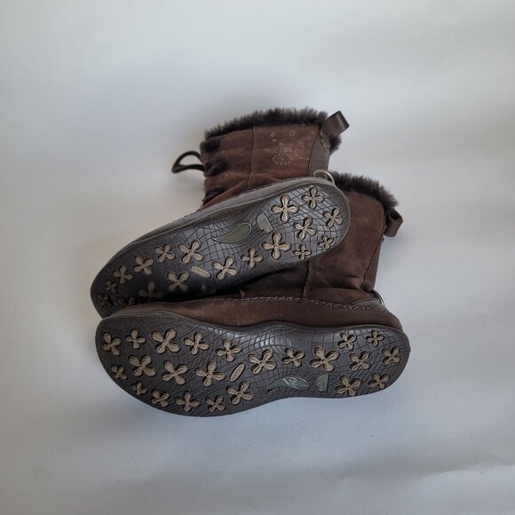 The North Face Abby III Waterproof Suede Leather Winter Boots. Size US 6/EU 37 - Picture 5 of 12